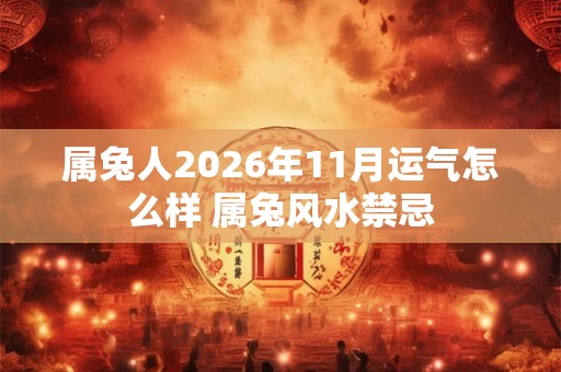 属兔人2026年11月运气怎么样 属兔风水禁忌 属兔人2026年11月运气怎么样 属兔风水禁忌
