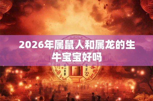 2026年属鼠人和属龙的生牛宝宝好吗