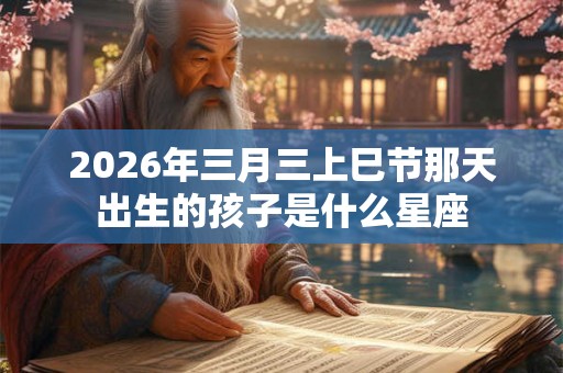 2026年三月三上巳节那天出生的孩子是什么星座