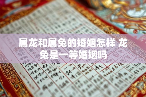 属龙和属兔的婚姻怎样 龙兔是一等婚姻吗