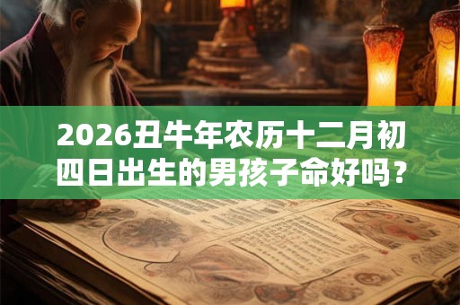 2026丑牛年农历十二月初四日出生的男孩子命好吗？