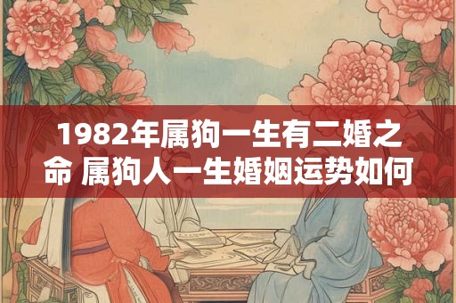 1982年属狗一生有二婚之命 属狗人一生婚姻运势如何