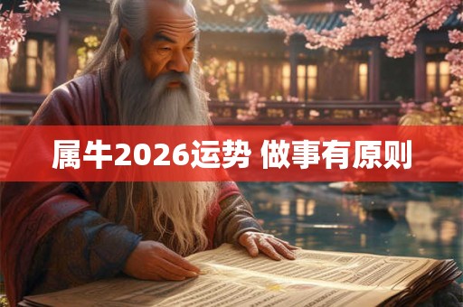 属牛2026运势 做事有原则