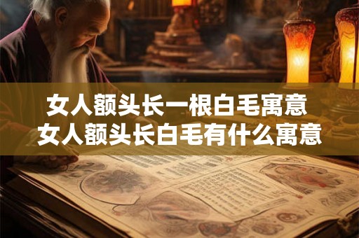 女人额头长一根白毛寓意 女人额头长白毛有什么寓意