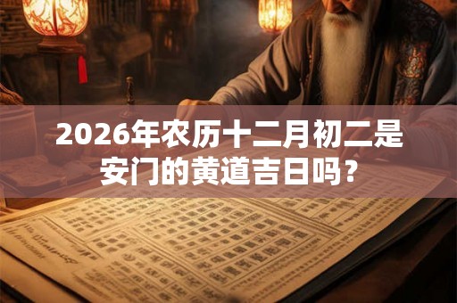 2026年农历十二月初二是安门的黄道吉日吗? 2026年农历十二月初二是安门的黄道吉日吗?