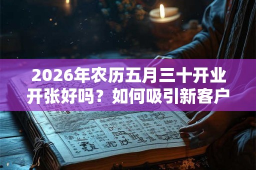 2026年农历五月三十开业开张好吗？如何吸引新客户