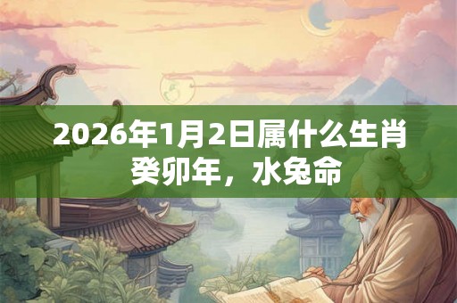 2026年1月2日属什么生肖  癸卯年，水兔命