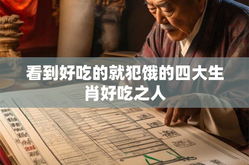 看到好吃的就犯饿的四大生肖好吃之人 看到好吃的就犯饿的四大生肖好吃之人