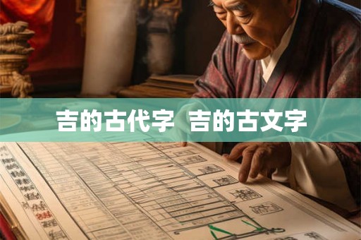 吉的古代字  吉的古文字