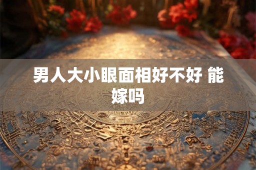 男人大小眼面相好不好 能嫁吗