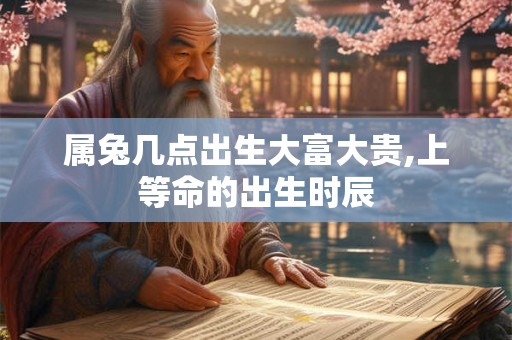 属兔几点出生大富大贵,上等命的出生时辰 属兔几点出生大富大贵,上等命的出生时辰