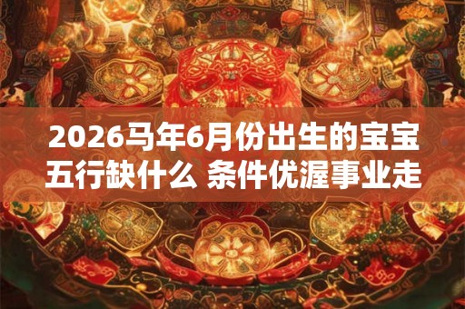 2026马年6月份出生的宝宝五行缺什么 条件优渥事业走高