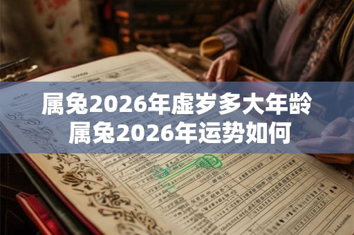 属兔2026年虚岁多大年龄 属兔2026年运势如何