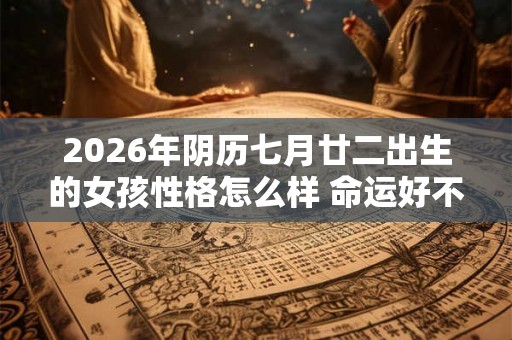 2026年阴历七月廿二出生的女孩性格怎么样 命运好不好