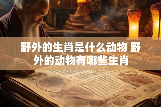 野外的生肖是什么动物 野外的动物有哪些生肖
