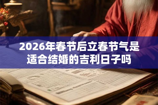 2026年春节后立春节气是适合结婚的吉利日子吗 2026年春节后立春节气是适合结婚的吉利日子吗