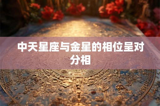中天星座与金星的相位呈对分相