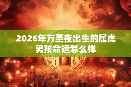 2026年万圣夜出生的属虎男孩命运怎么样