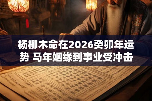 杨柳木命在2026癸卯年运势 马年姻缘到事业受冲击