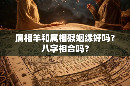 属相羊和属相猴姻缘好吗？八字相合吗？
