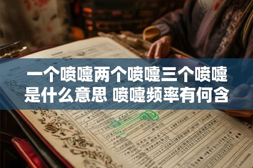 一个喷嚏两个喷嚏三个喷嚏是什么意思 喷嚏频率有何含义