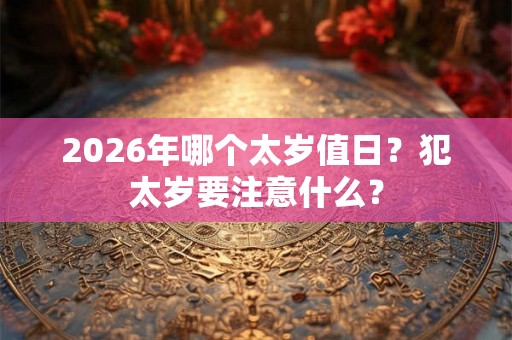 2026年哪个太岁值日？犯太岁要注意什么？
