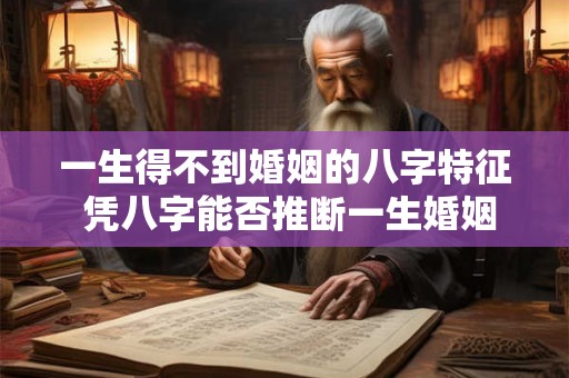 一生得不到婚姻的八字特征 凭八字能否推断一生婚姻情况