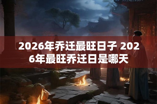 2026年乔迁最旺日子 2026年最旺乔迁日是哪天