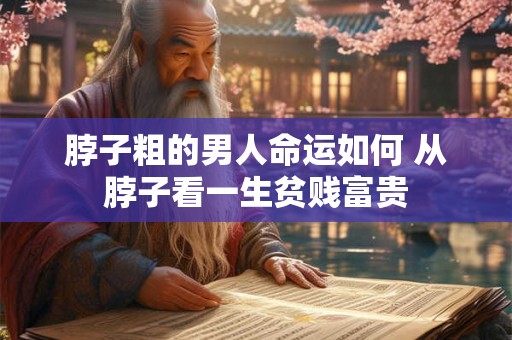 脖子粗的男人命运如何 从脖子看一生贫贱富贵