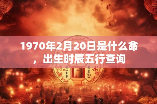 1970年2月20日是什么命,出生时辰五行查询 1970年2月20日是什么命,出生时辰五行查询