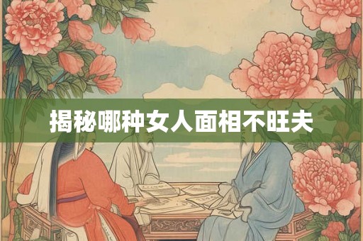 揭秘哪种女人面相不旺夫 揭秘哪种女人面相不旺夫