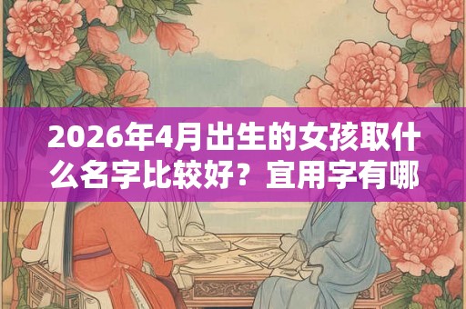 2026年4月出生的女孩取什么名字比较好？宜用字有哪些？
