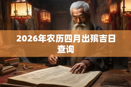 2026年农历四月出殡吉日查询