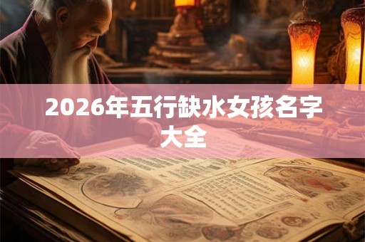 2026年五行缺水女孩名字大全 2026年五行缺水女孩名字大全