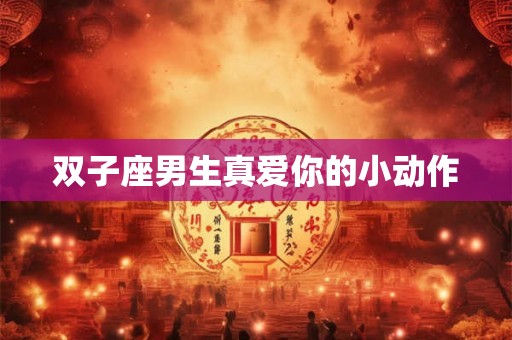 双子座男生真爱你的小动作