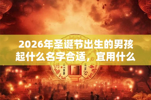 2026年圣诞节出生的男孩起什么名字合适，宜用什么字
