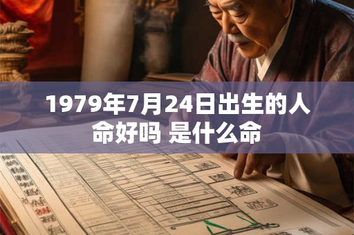 1979年7月24日出生的人命好吗 是什么命