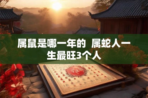 属鼠是哪一年的  属蛇人一生最旺3个人