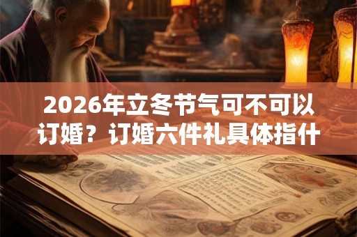 2026年立冬节气可不可以订婚？订婚六件礼具体指什么？