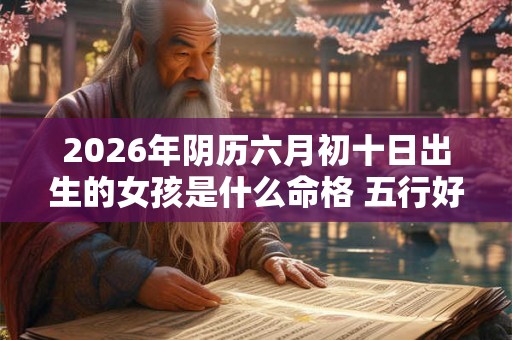 2026年阴历六月初十日出生的女孩是什么命格 五行好不好 2026年阴历六月初十日出生的女孩是什么命格 五行好不好