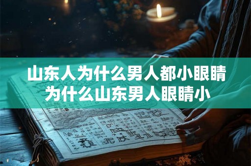 山东人为什么男人都小眼睛 为什么山东男人眼睛小