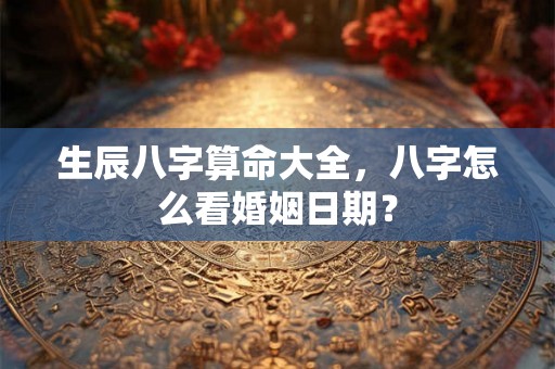 生辰八字算命大全,八字怎么看婚姻日期? 生辰八字算命大全,八字怎么看婚姻日期?
