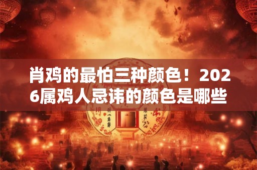 肖鸡的最怕三种颜色！2026属鸡人忌讳的颜色是哪些