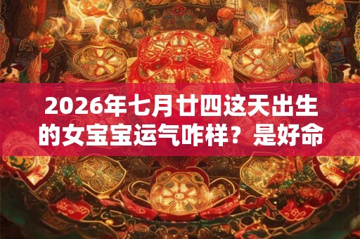 2026年七月廿四这天出生的女宝宝运气咋样？是好命不