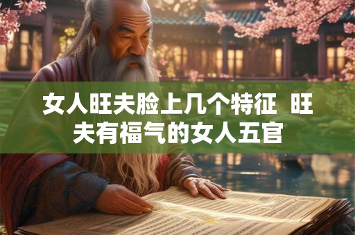 女人旺夫脸上几个特征  旺夫有福气的女人五官