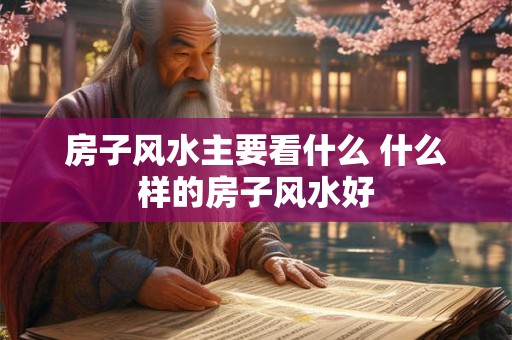 房子风水主要看什么 什么样的房子风水好 房子风水主要看什么 什么样的房子风水好