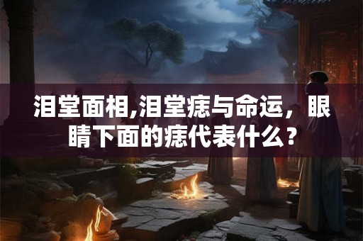 泪堂面相,泪堂痣与命运,眼睛下面的痣代表什么? 泪堂面相,泪堂痣与命运,眼睛下面的痣代表什么?