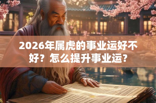 2026年属虎的事业运好不好？怎么提升事业运？