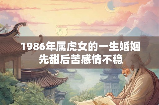 1986年属虎女的一生婚姻 先甜后苦感情不稳