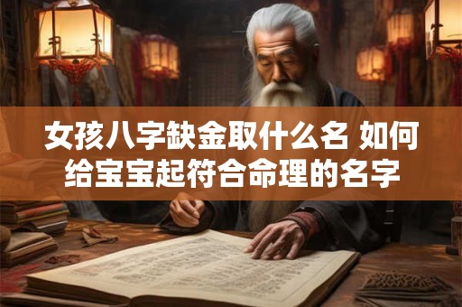 女孩八字缺金取什么名 如何给宝宝起符合命理的名字
